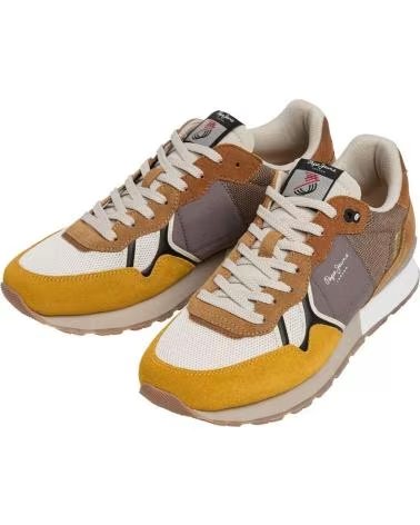 PEPE JEANS BASKETS PEPE JEANS HOMME DAIM MOUTARDE MOSTAZA