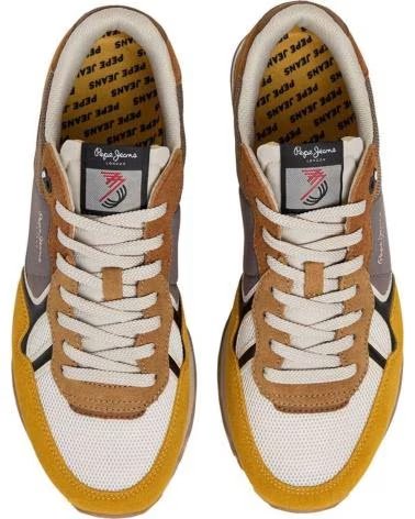 PEPE JEANS BASKETS PEPE JEANS HOMME DAIM MOUTARDE MOSTAZA