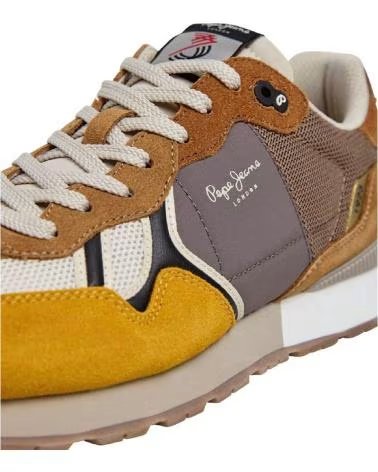 PEPE JEANS BASKETS PEPE JEANS HOMME DAIM MOUTARDE MOSTAZA