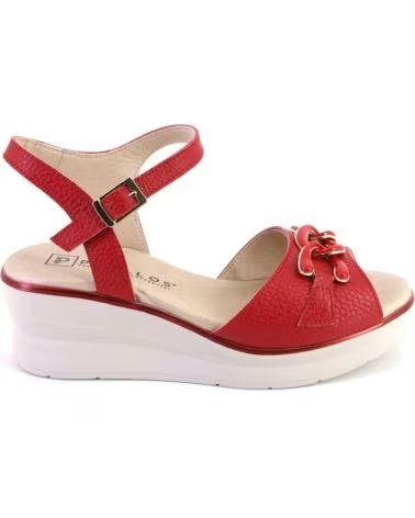 PITILLOS SANDÁLIAS FEMININAS PITILLOS DE COURO VERMELHO ROJO