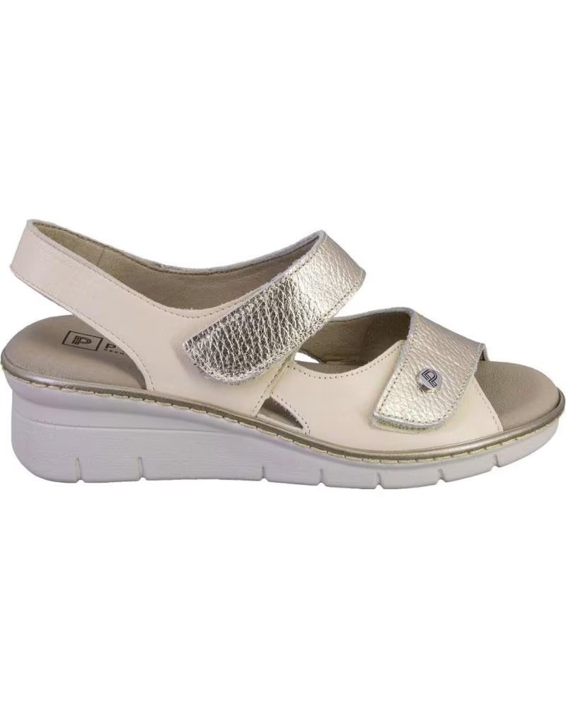 PITILLOS SANDALI DA DONNA PITILLOS PELLE CREMA CREMA