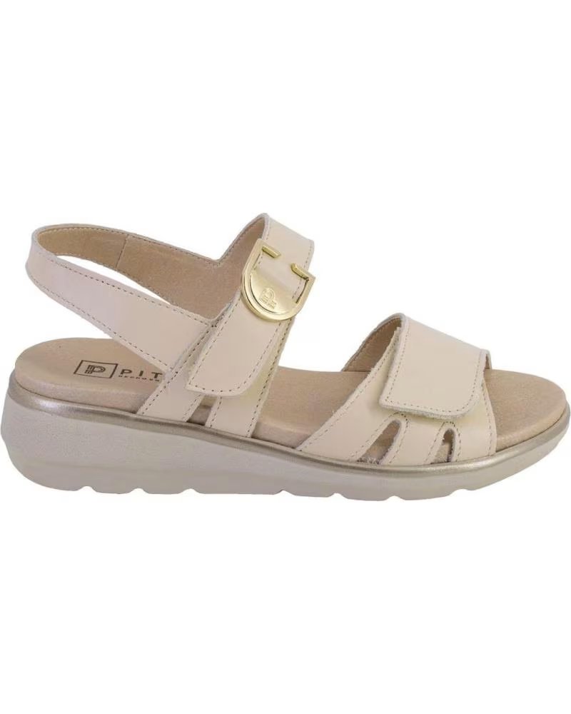 PITILLOS PITILLOS 20311 DAMEN-LEDERSANDALEN CREMA