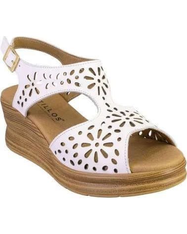 PITILLOS SANDALIAS PITILLOS DE MUJER EN PIEL BLANCA BLANCO