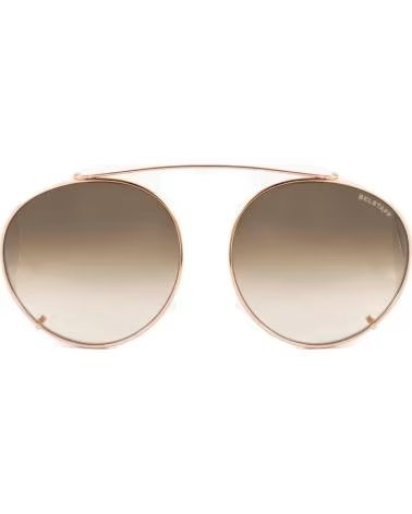 BELSTAFF BELSTAFF PARKGATE CLIP-ON ROUND SUNGLASSES BROWN GOLD