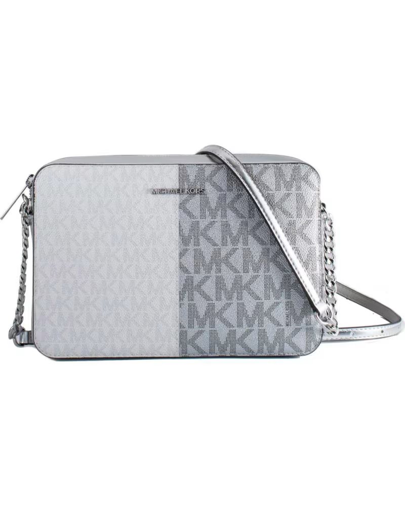 MICHAEL KORS BOLSA TRANSVERSAL MICHAEL KORS JET SET LOGO PRATA
