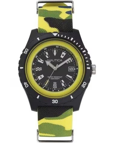 NAUTICA RELÓGIO NAUTICA NAPSRF007 MULTIFUNÇÃO CAMUFLAGEM MULTICOLOR