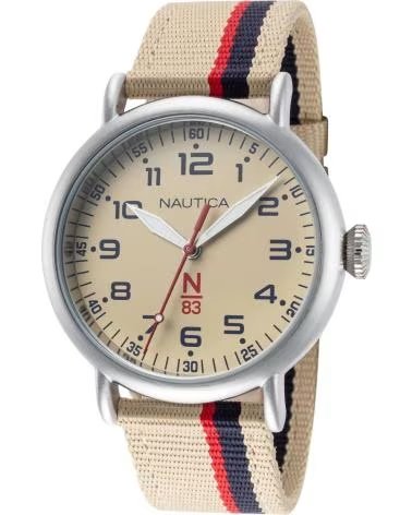 NAUTICA OROLOGIO NAUTICA NAPWLS911 DA UOMO CON CINTURINO IN TELA MARRON