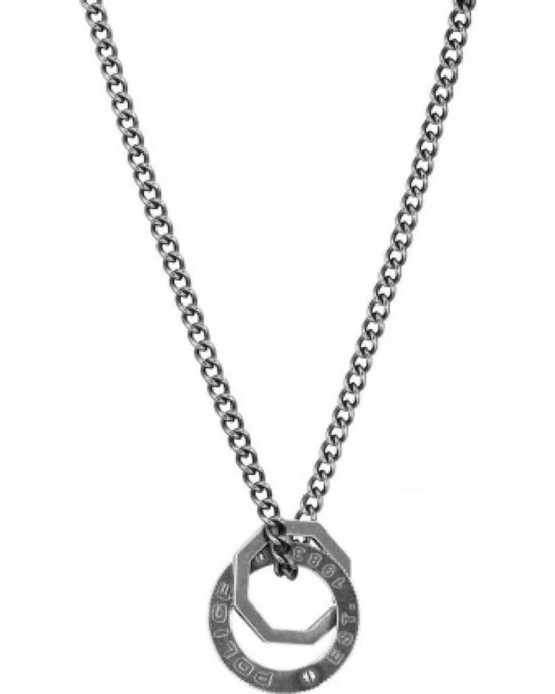 POLICE COLLANA POLICE PEJGN2008501 IN ACCIAIO INOSSIDABILE CON DOPPIO ANELLO INCISO