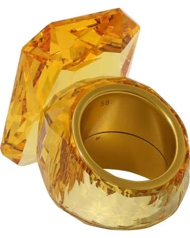 SWAROVSKI ANILLO SWAROVSKI GEMA ABSTRACTA DORADA TALLA 56