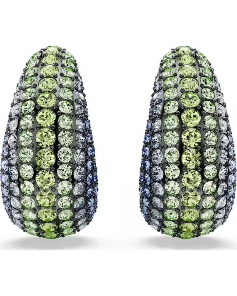 SWAROVSKI PENDIENTES SWAROVSKI MILLENIA ARO GRANDE CON CRISTALES AZULES Y VERDES
