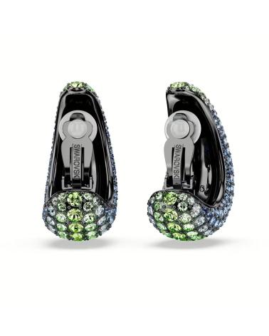 SWAROVSKI PENDIENTES SWAROVSKI MILLENIA ARO GRANDE CON CRISTALES AZULES Y VERDES
