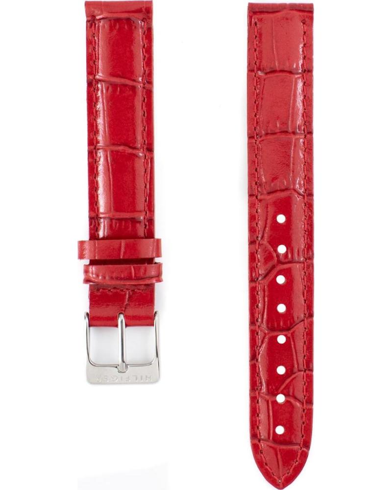 TOMMY HILFIGER CORREA DE CUERO ROJO CON TEXTURA DE COCODRILO TOMMY HILFIGER ROJO