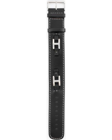 TOMMY HILFIGER PULSERA TOMMY HILFIGER DE CUERO NEGRO CON DOBLE H MARRON