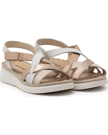 RIPOSELLA SANDALIAS PLANAS RIPOSELLA LAURA CUOIO DE CUERO PARA MUJER CUERO