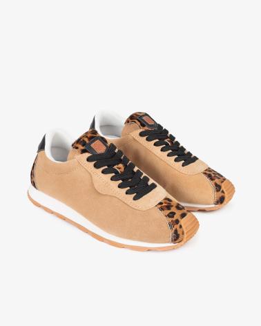 POPA ZAPATILLAS DEPORTIVAS POPA CON ESTAMPADO ANIMAL PRINT EN COLOR ARENA ARENA