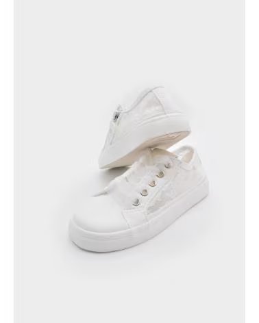 MAYORAL WEISSE CANVAS-SNEAKER MAYORAL FÜR MÄDCHEN BLANCO