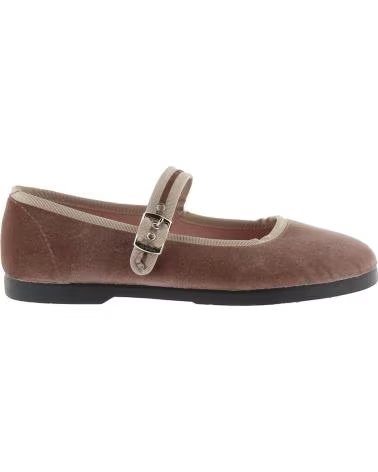 VICTORIA VICTORIA GONG-FU VELVET BALLERINAS FOR WOMEN ROSA