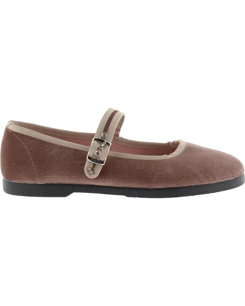 VICTORIA VICTORIA GONG-FU VELVET BALLERINAS FOR WOMEN ROSA