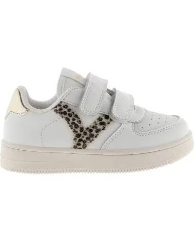 SNEAKERS VICTORIA TIEMPO VELCRO FANTASIA EFFETTO PELLE BEIGE BEIGE