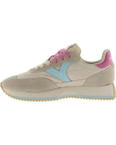 VICTORIA SNEAKER MIT KONTRASTDETAILS IN BEIGE