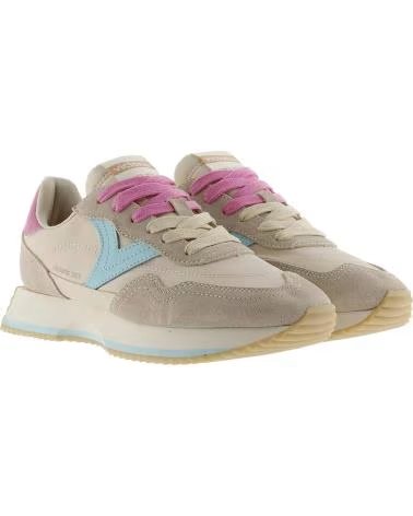 VICTORIA SNEAKER MIT KONTRASTDETAILS IN BEIGE