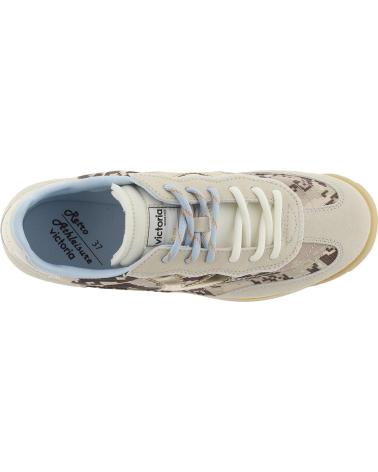 VICTORIA VICTORIA SATURNO SERPIENTE ZAPATILLAS DEPORTIVAS MUJER BEIGE BEIGE