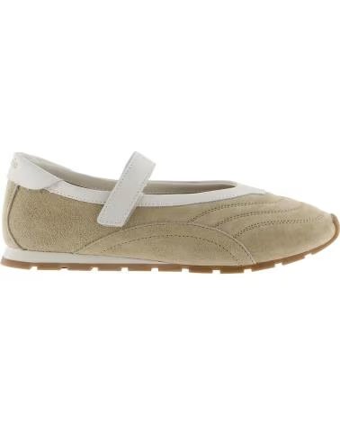 VICTORIA WOMEN´S BEIGE SUEDE BALLET FLATS