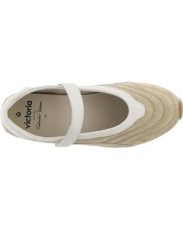 VICTORIA WOMEN´S BEIGE SUEDE BALLET FLATS