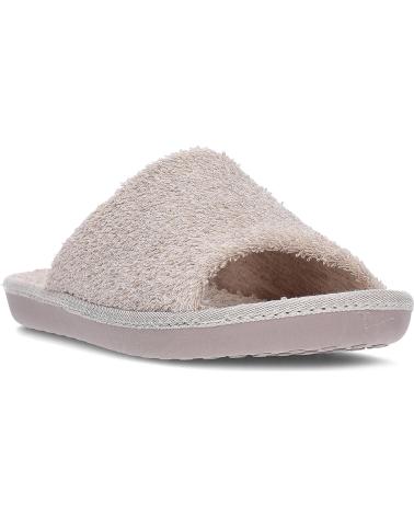 VULADI ZAPATILLAS HOGAR MUJER VULLADI MODELO FLEX COLOR MARRON CLAR CRUDO