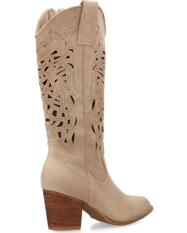 SPORT3PUNTO0 BOTAS VAQUERAS DE ANTE PARA MUJER CON CORTE LÁSER VARIOS COLORES