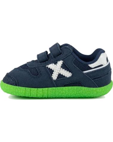 MUNICH ZAPATILLAS MUNICH BABY GOAL PARA NIÑOS, CIERRE DE VELCRO, AZUL BLUE