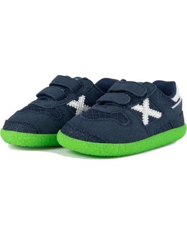 MUNICH ZAPATILLAS MUNICH BABY GOAL PARA NIÑOS, CIERRE DE VELCRO, AZUL BLUE