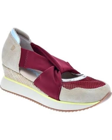 SANDALE SPORTIVE GIOSEPPO SAGAY EN CUIR ET MAILLE BORDEAUX BURDEOS