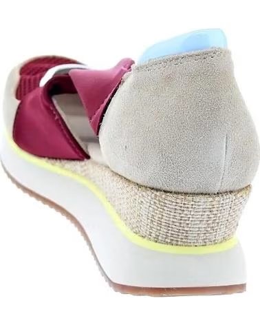 SANDALE SPORTIVE GIOSEPPO SAGAY EN CUIR ET MAILLE BORDEAUX BURDEOS