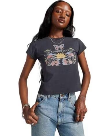 CONVERSE CAMISETA BLOOMING SKATE GRIS