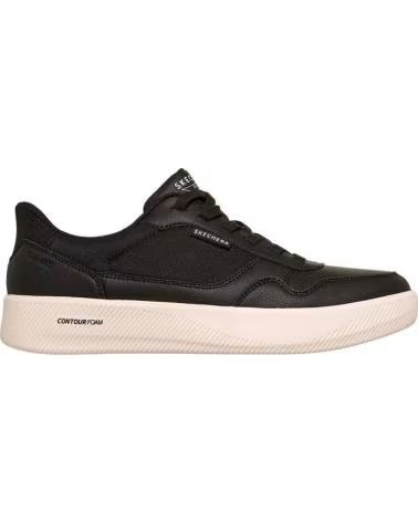 SKECHERS ZAPATILLAS ARCH FIT COURT BREAK-KOMFORTA EN NEGRO PARA HOMBRE BLACK DURALEATHER- MESH
