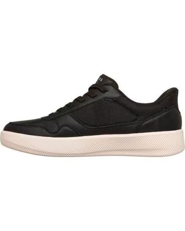SKECHERS ZAPATILLAS ARCH FIT COURT BREAK-KOMFORTA EN NEGRO PARA HOMBRE BLACK DURALEATHER- MESH