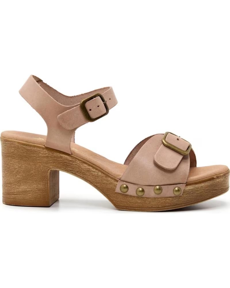 LOIS JEANS LOIS WOMEN´S HEELED SANDALS WITH BUCKLE BEIGE