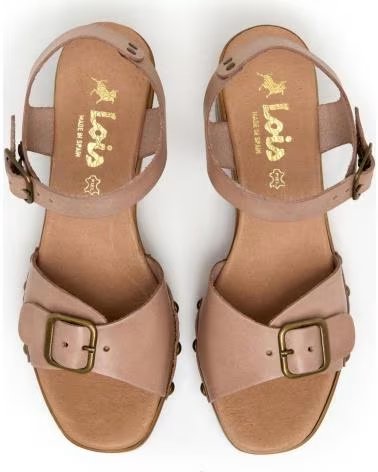 LOIS JEANS LOIS WOMEN´S HEELED SANDALS WITH BUCKLE BEIGE