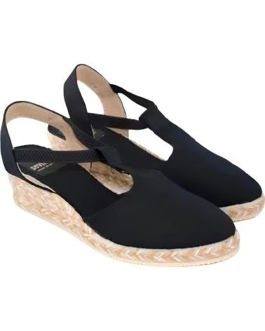 SEVILLAS VALENCIANA DE YUTE EXTRA-CONFORT 419 NEGRO