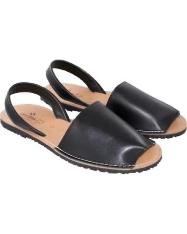 SEVILLAS MENORQUINA CLASICA PIEL 779A NEGRO