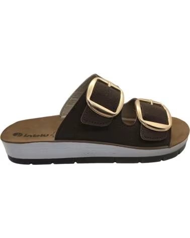 INBLU SANDÁLIA INBLU FEMININA ESTILO CHINELO CP000061 MARROM MARRON