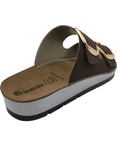 INBLU SANDÁLIA INBLU FEMININA ESTILO CHINELO CP000061 MARROM MARRON
