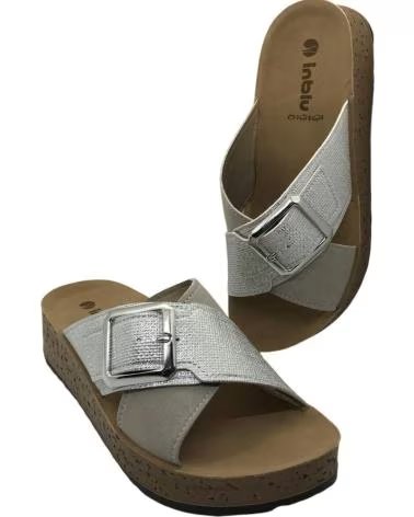 INBLU SANDÁLIAS INBLU FEMININAS CONFORTÁVEIS FIVELA AJUSTÁVEL BRANCO BLANCO
