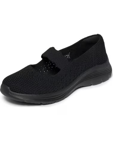 SKECHERS BEDFORD MARY JANE SHOES NEGRO