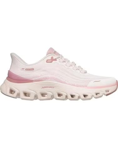 SKECHERS BASKETS SKECHERS ARCH FIT GLIDE WAVE SLIP-INS FEMME BEIG