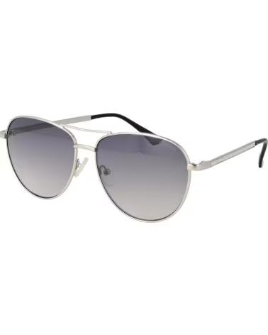 GUESS GUESS AVIATOR SUNGLASSES SILVER METAL GRADIENT GREY LENS GF6157-5810B