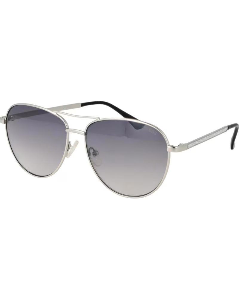 GUESS GUESS AVIATOR SUNGLASSES SILVER METAL GRADIENT GREY LENS GF6157-5810B