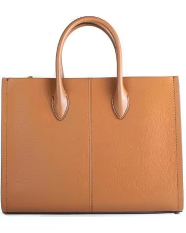 MICHAEL KORS BOLSA TOTE MICHAEL KORS LOGO MONOGRAM COURO MARROM