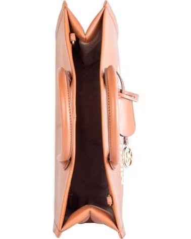MICHAEL KORS BOLSA TOTE MICHAEL KORS LOGO MONOGRAM COURO MARROM